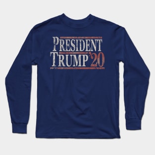 Distressed President Trump 2020 Long Sleeve T-Shirt